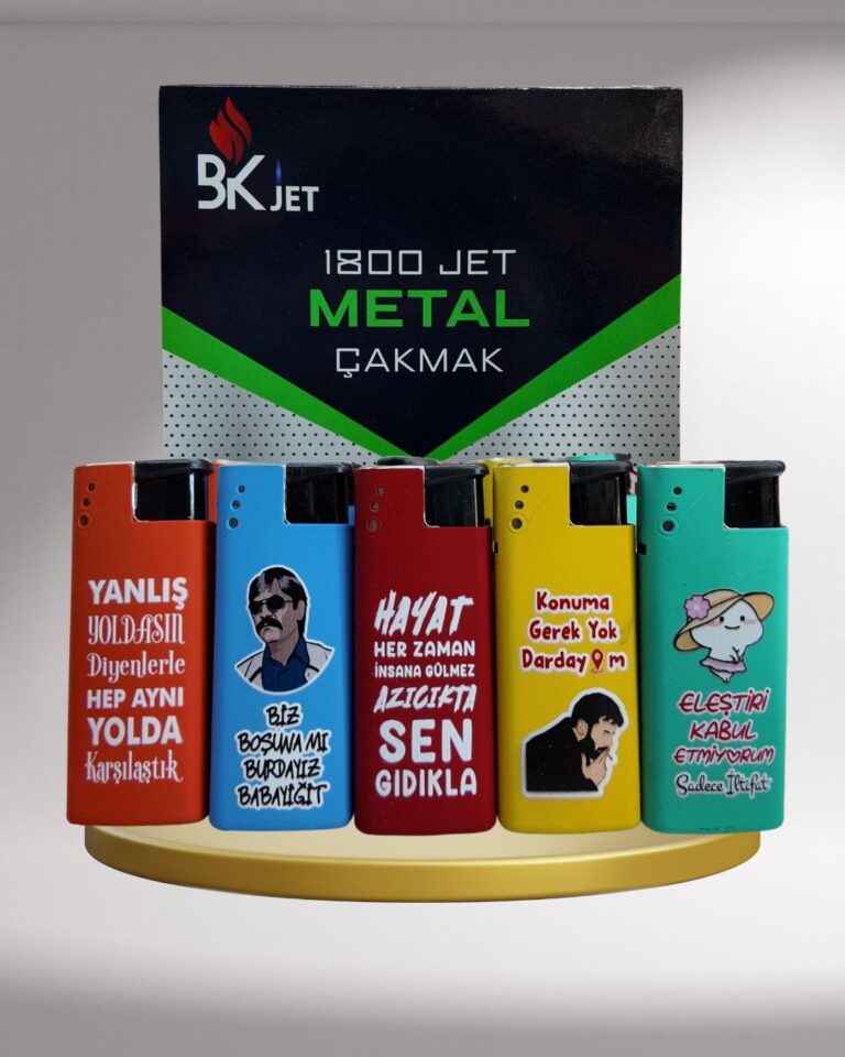 BK Jet Parlak Metal Çakmak