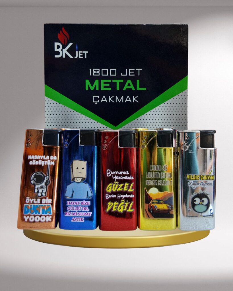 BK Jet Parlak Metal Çakmak