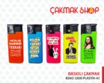 Koko 1800 Turbo Baskılı Plastik Çakmak - Görsel 3