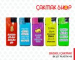 BK Jet Turbo Baskılı Plastik Çakmak - Görsel 10